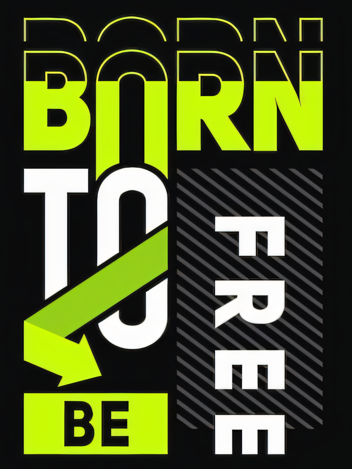 Born to Be Free Black Crop Hoodie – Bold, Empowering, and Effortlessly Stylish!