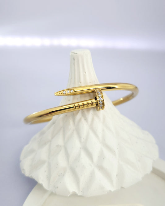 The Parisian Nail Bangle | 18k Gold Plated Iconic Cuff