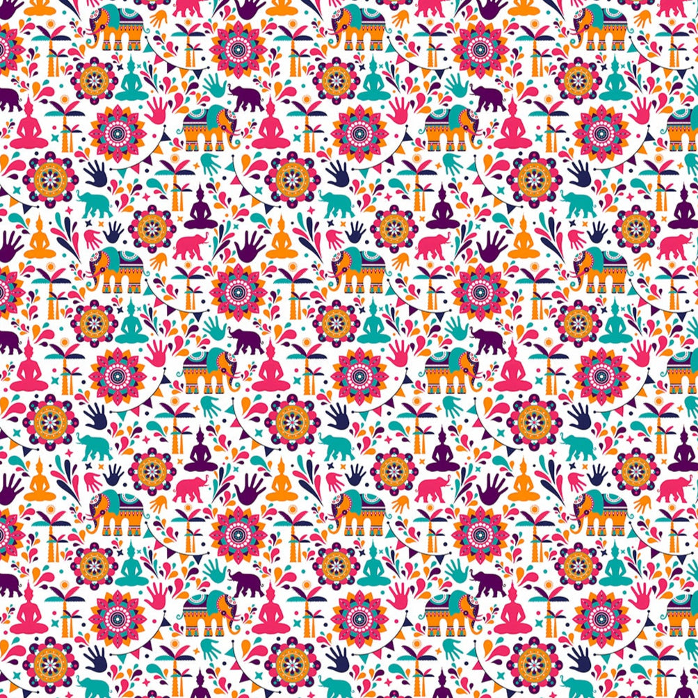 Heritage Vibes: Vibrant Indian Folklore Pattern Women's Jacket