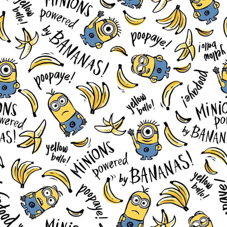 All Over Printed Minion & Banana Crop Top