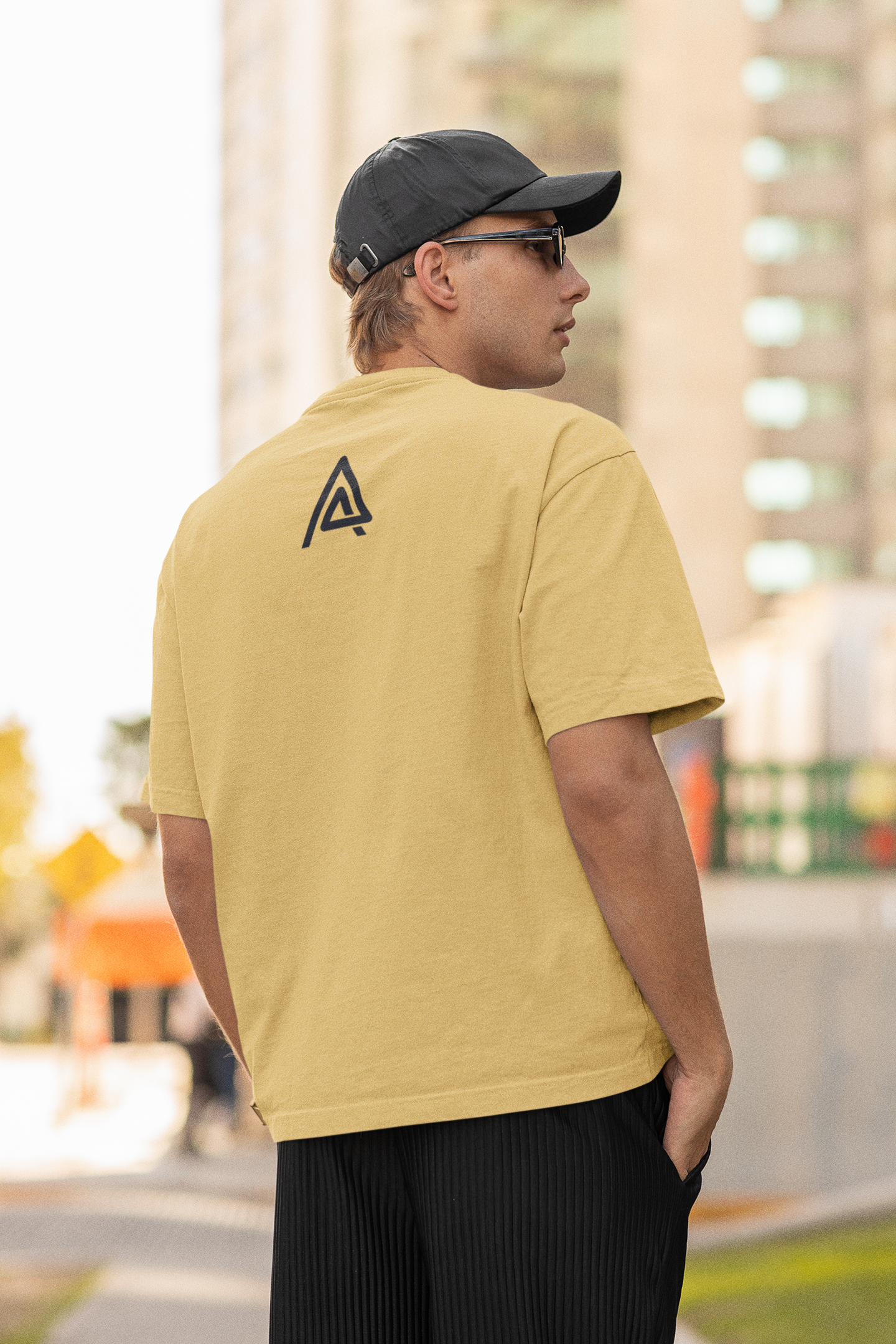 Asqr Original Unisex Tee – Oversized Fit, Premium Print, Light Hues