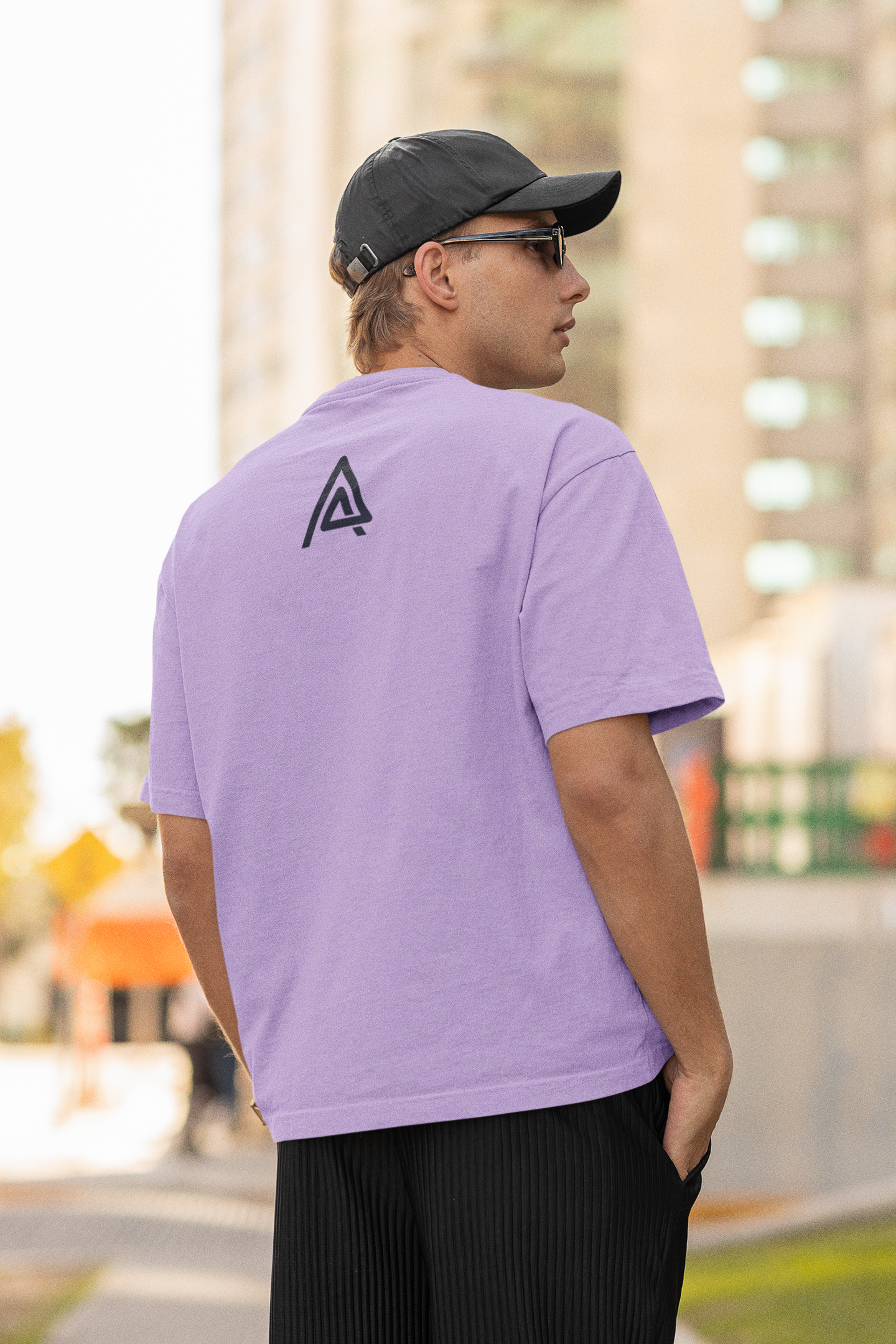 Asqr Original Unisex Tee – Oversized Fit, Premium Print, Light Hues