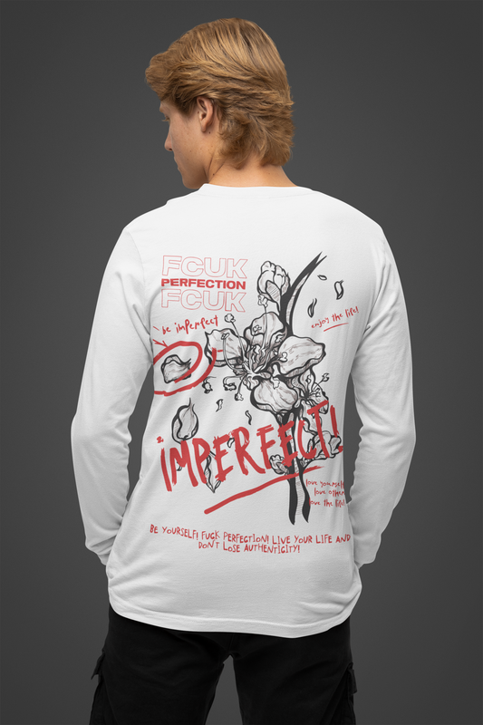 Imperfectly Perfect: Men's Cotton Full Sleeve T-Shirt