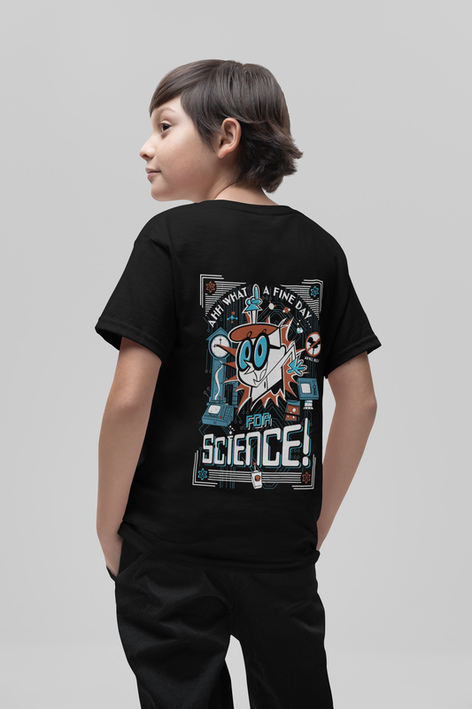 Cartoon Network Dexter Tee - "For Science!" Print - Boys Cotton Shirt