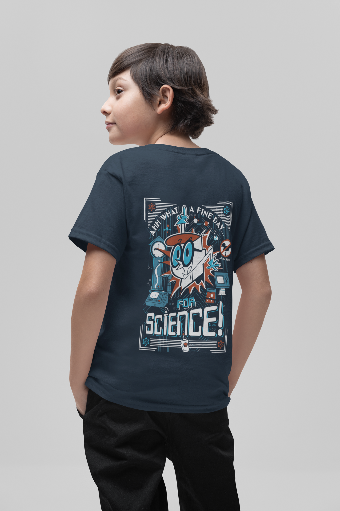 Cartoon Network Dexter Tee - "For Science!" Print - Boys Cotton Shirt