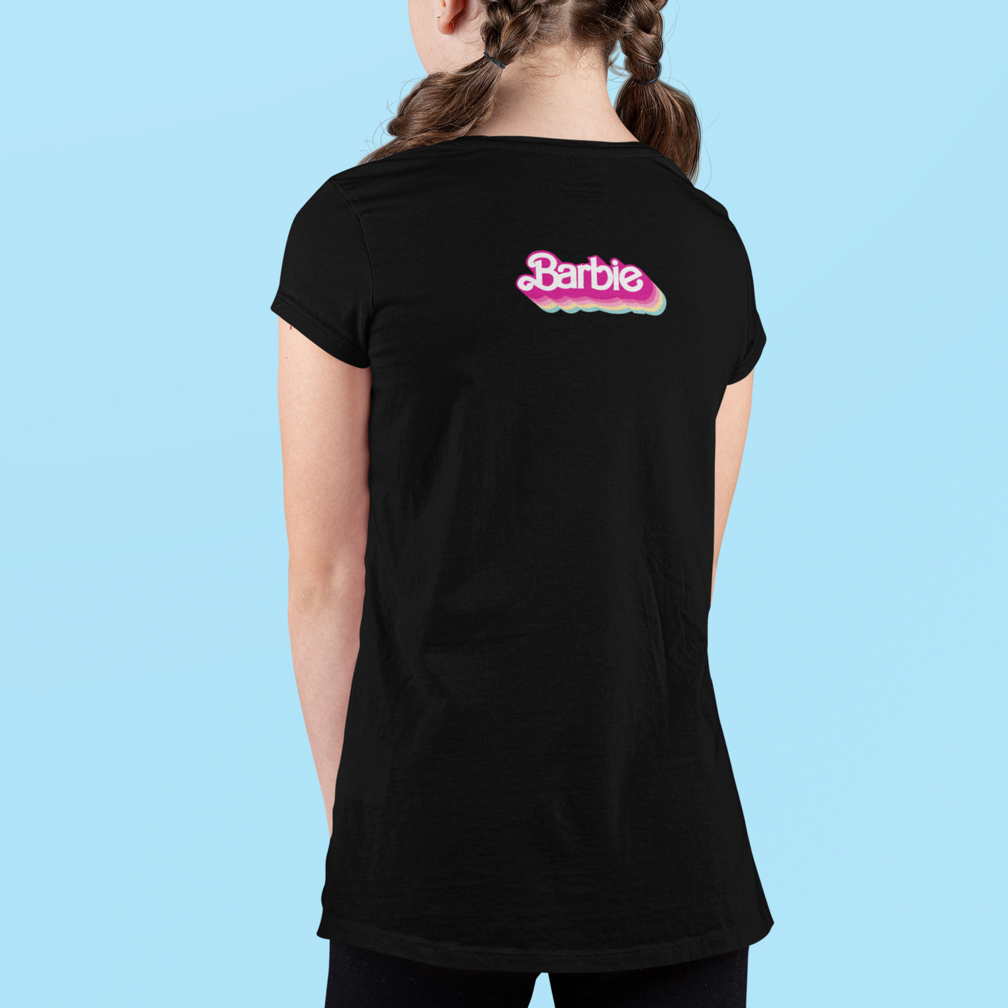 Iconic Barbie Silhouette T-Shirt - Girls' Everyday Wear