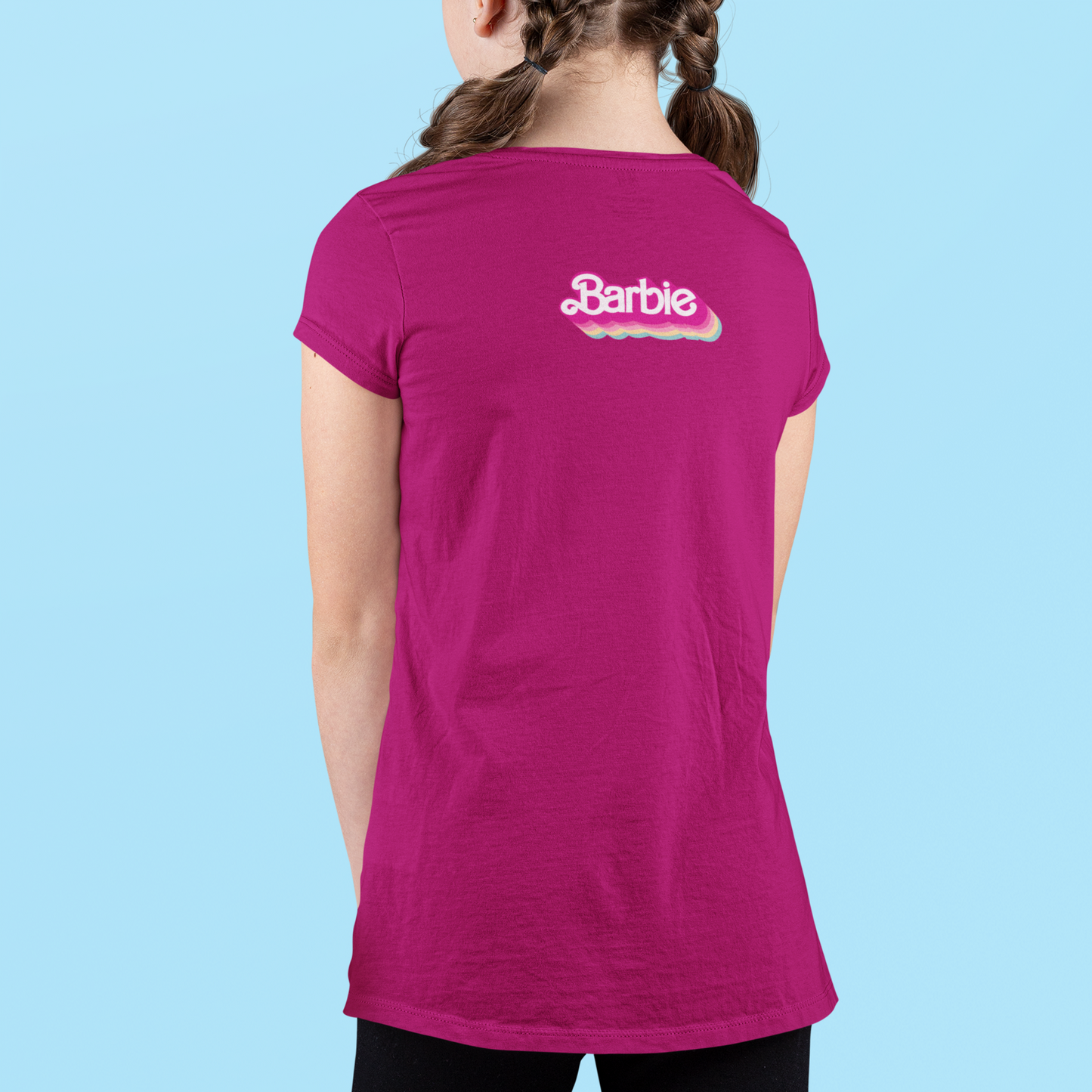Iconic Barbie Silhouette T-Shirt - Girls' Everyday Wear