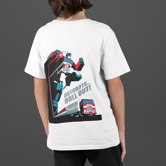 Comfortable 100% Cotton Kids T-Shirt with Iconic Optimus Prime Print
