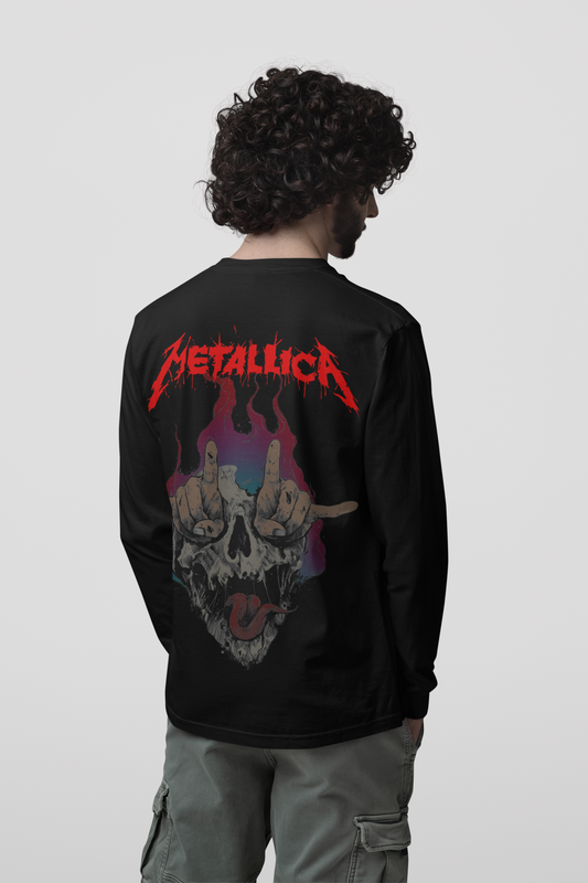 Metallica "Rebel Skull" Longsleeve Tshirt
