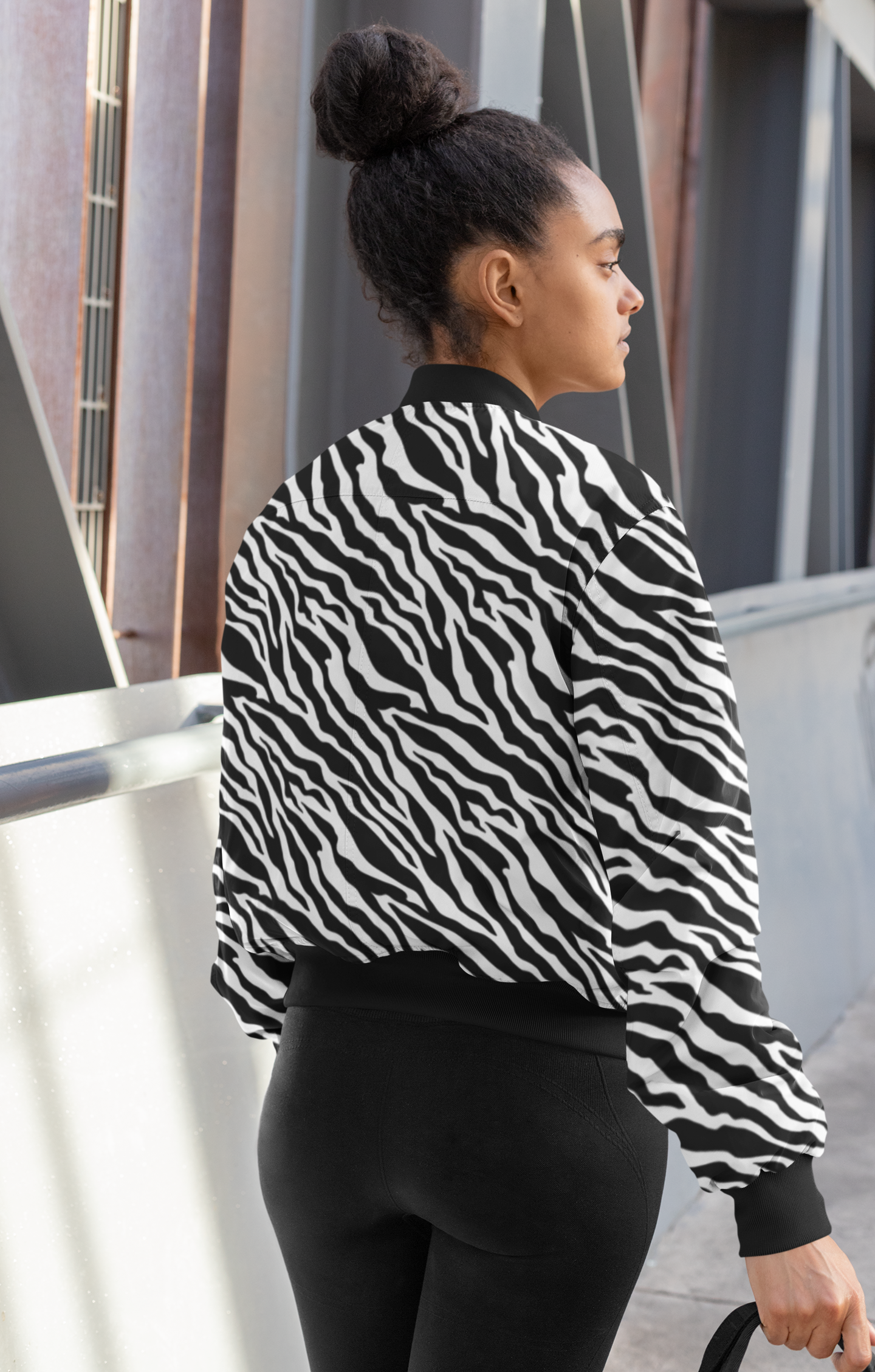 Striking Stripes: Zebra Print Women's Jacket