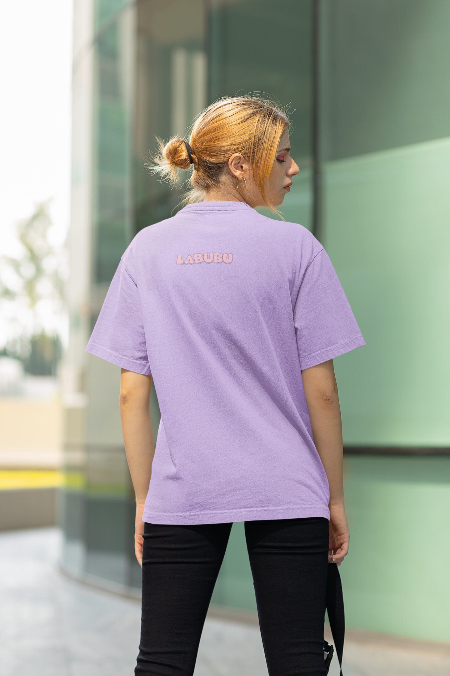 Labubu 'Super Cute' Oversized T-Shirt | Unisex Lavender Graphic Tee