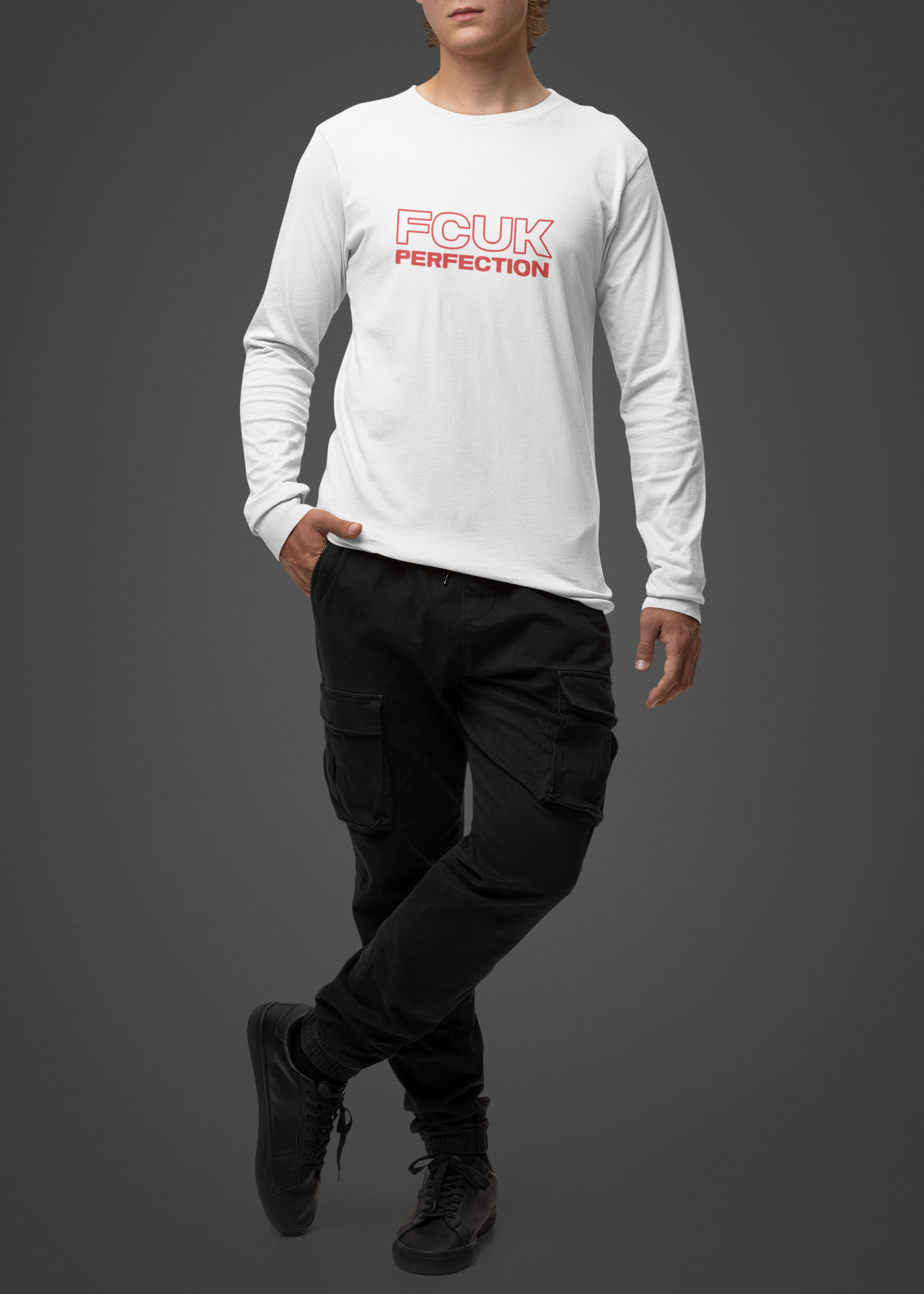Imperfectly Perfect: Men's Cotton Full Sleeve T-Shirt