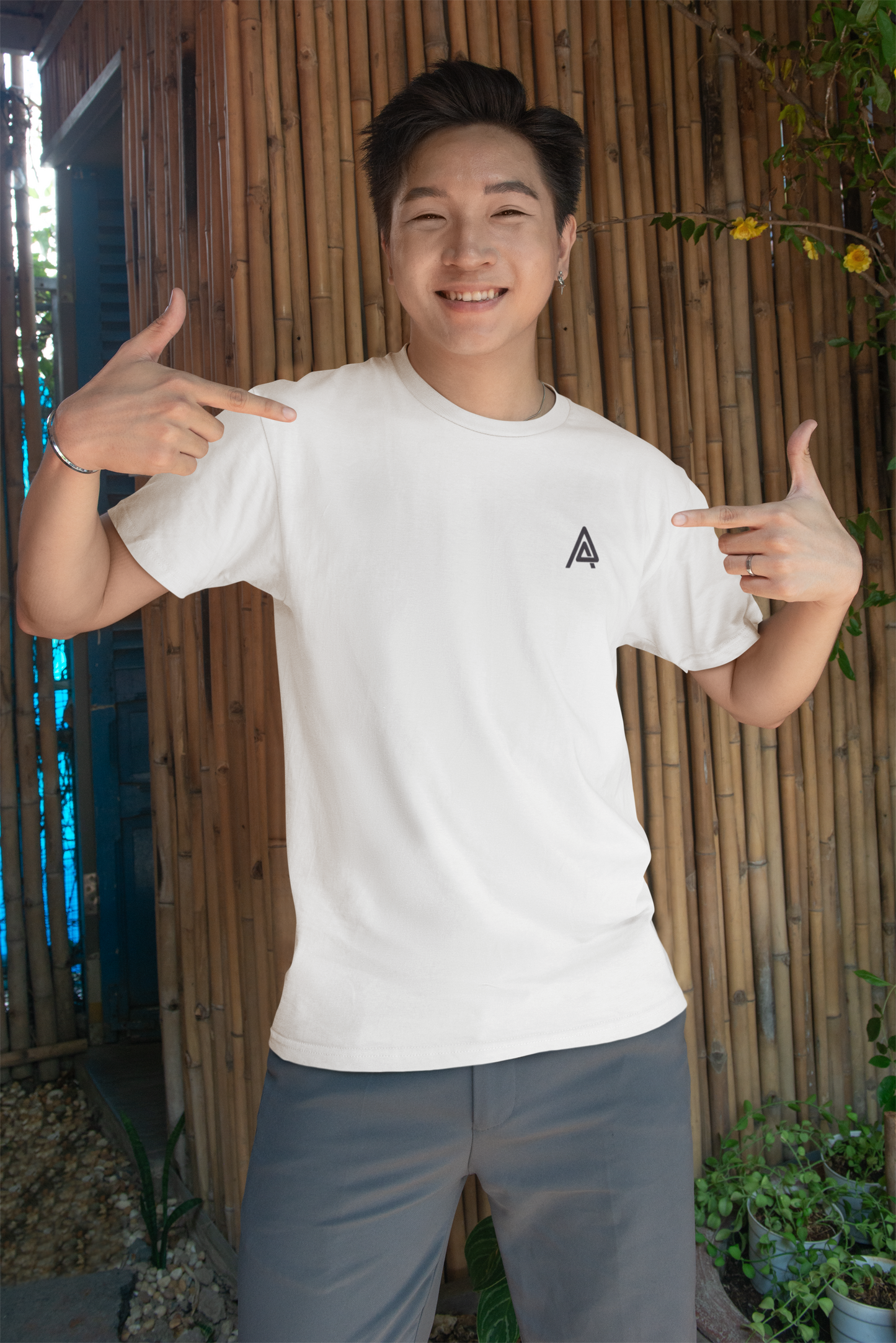 Men’s Premium Supima Cotton Tee – Breathable Comfort in Light Shades