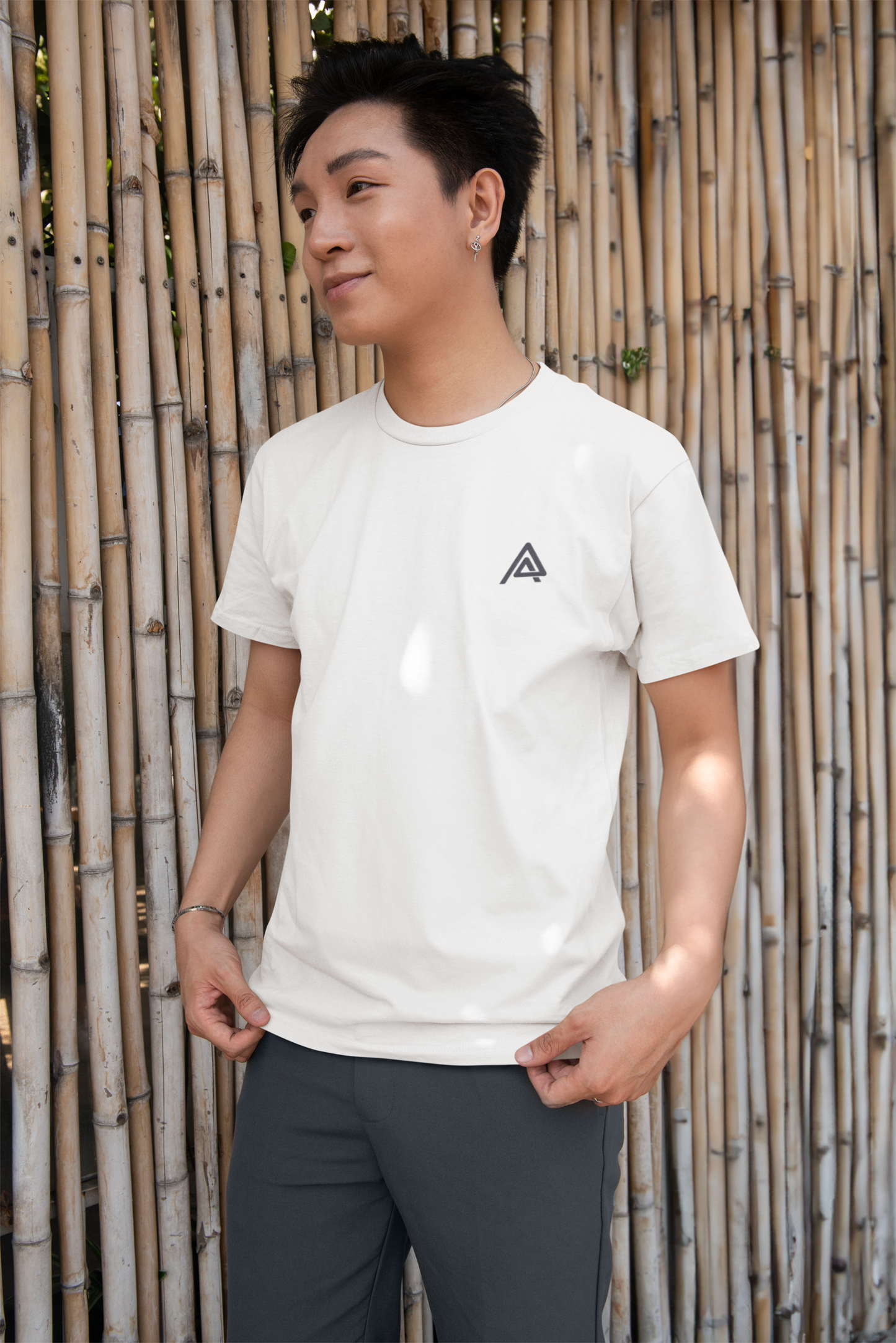Men’s Premium Supima Cotton Tee – Breathable Comfort in Light Shades
