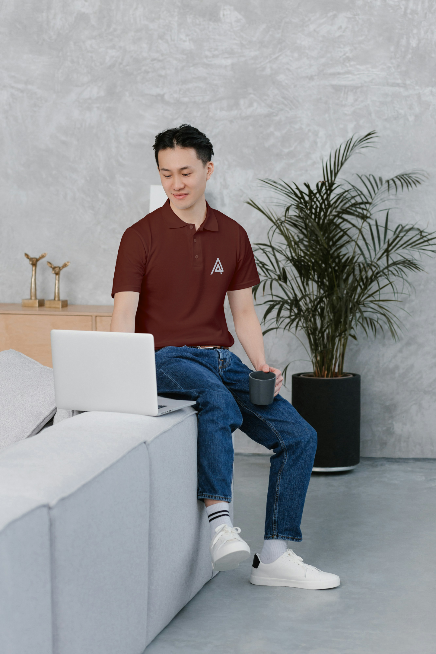 Asqr Lifestyle Polo – Deep Tones & Signature Embroidery