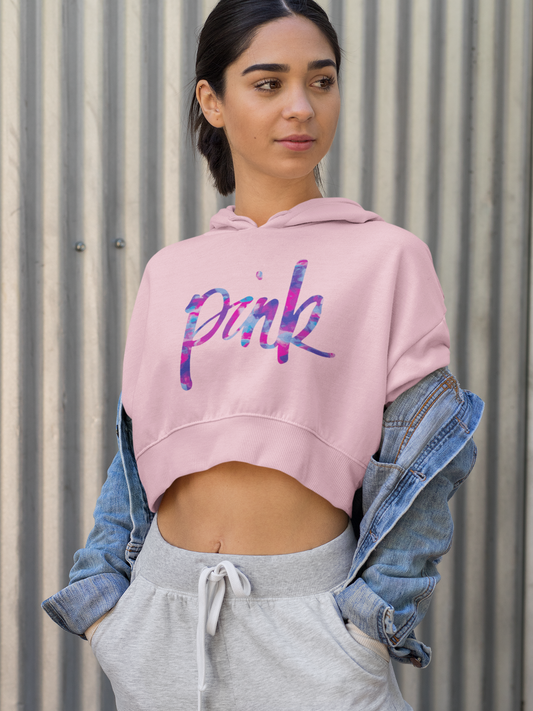 Pink on Pink: The Statement Cropped Hoodie