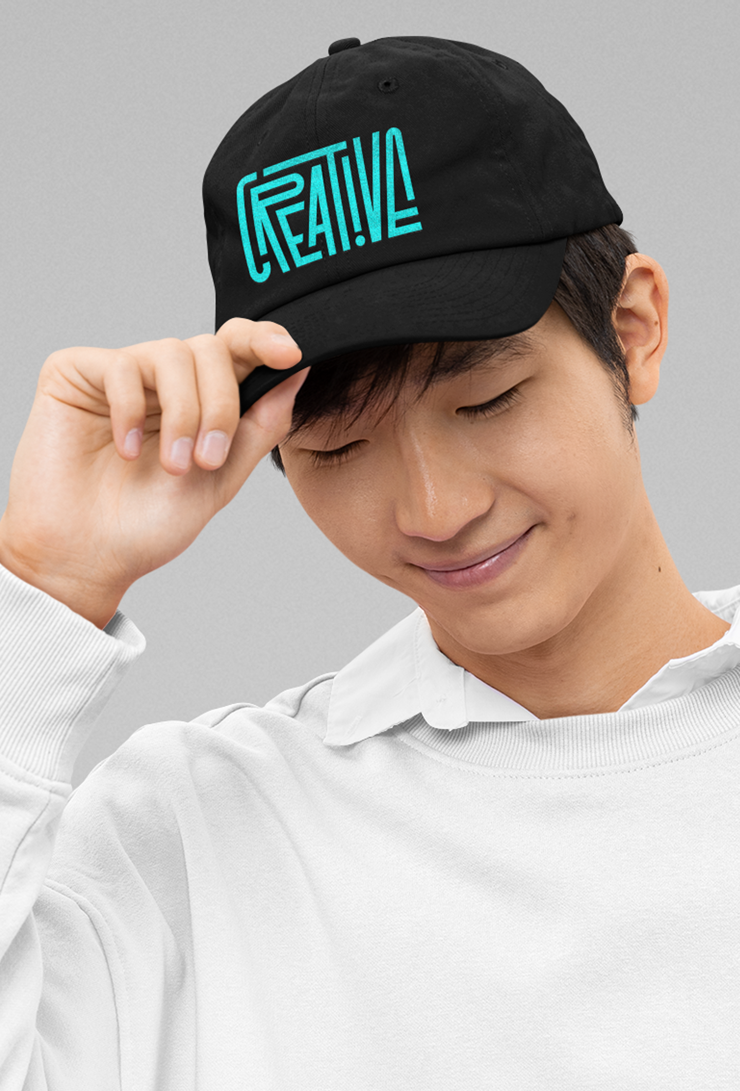 Black "Creative" Baseball Cap - Artistic & Stylish Hat