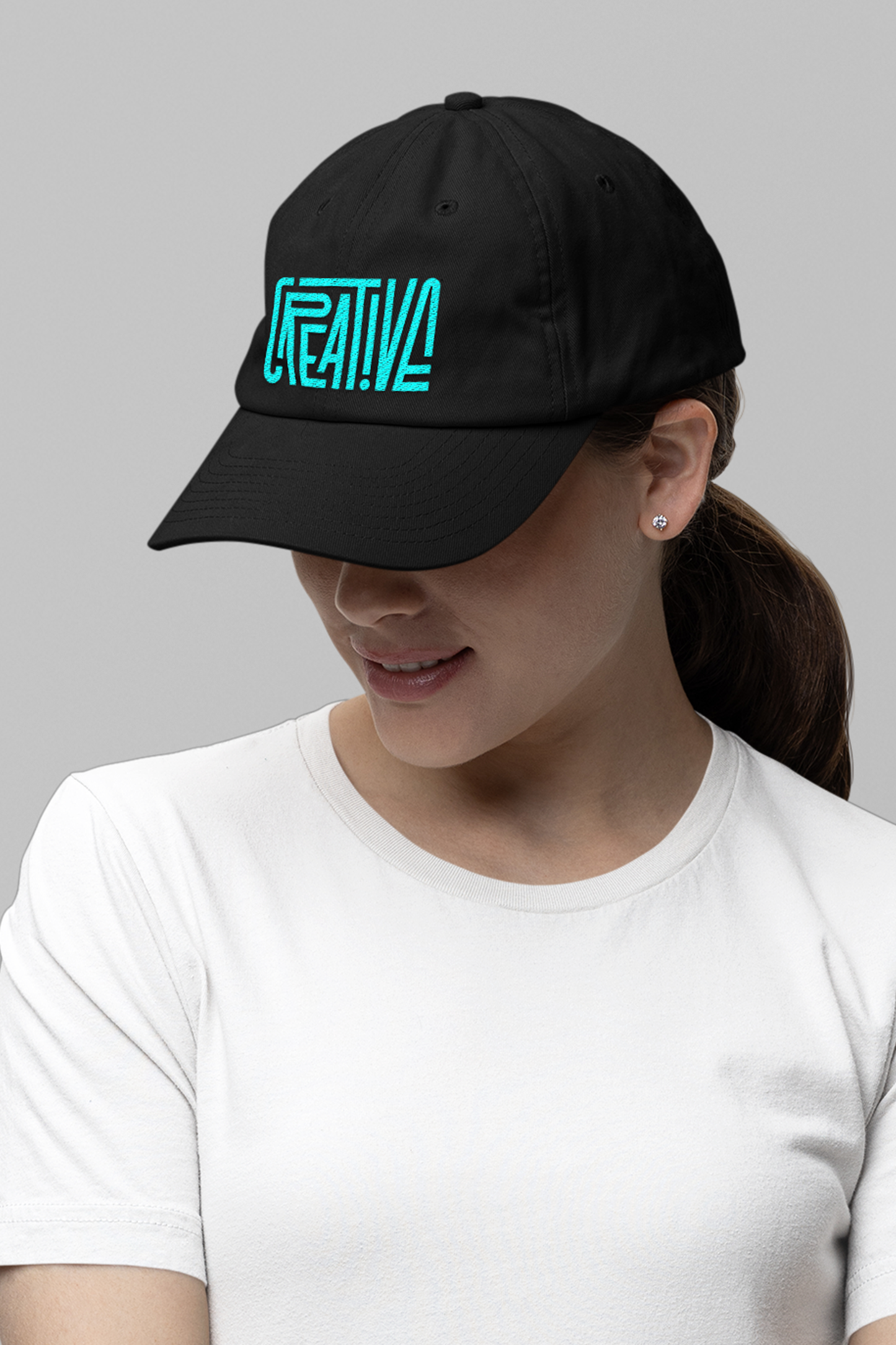 Black "Creative" Baseball Cap - Artistic & Stylish Hat