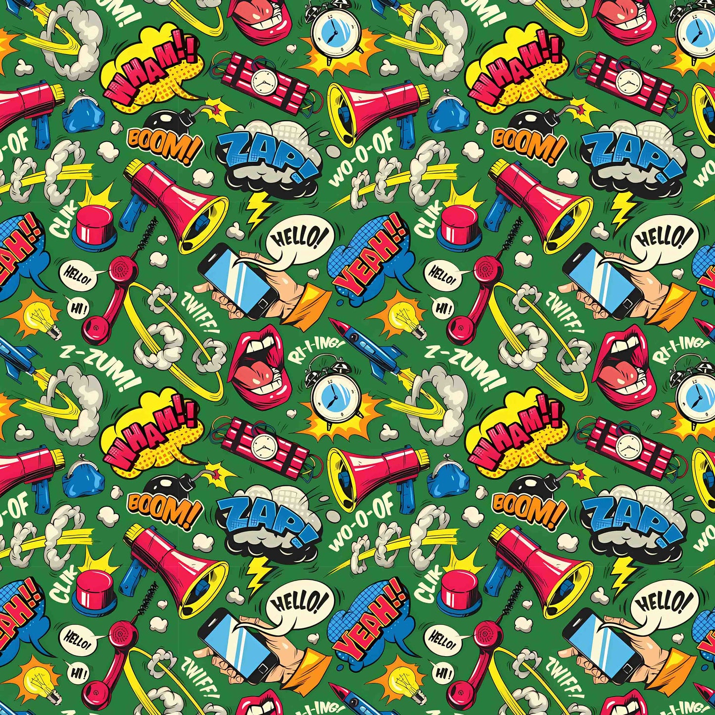 All Over Printed Retro Comic Chaos Crop Top