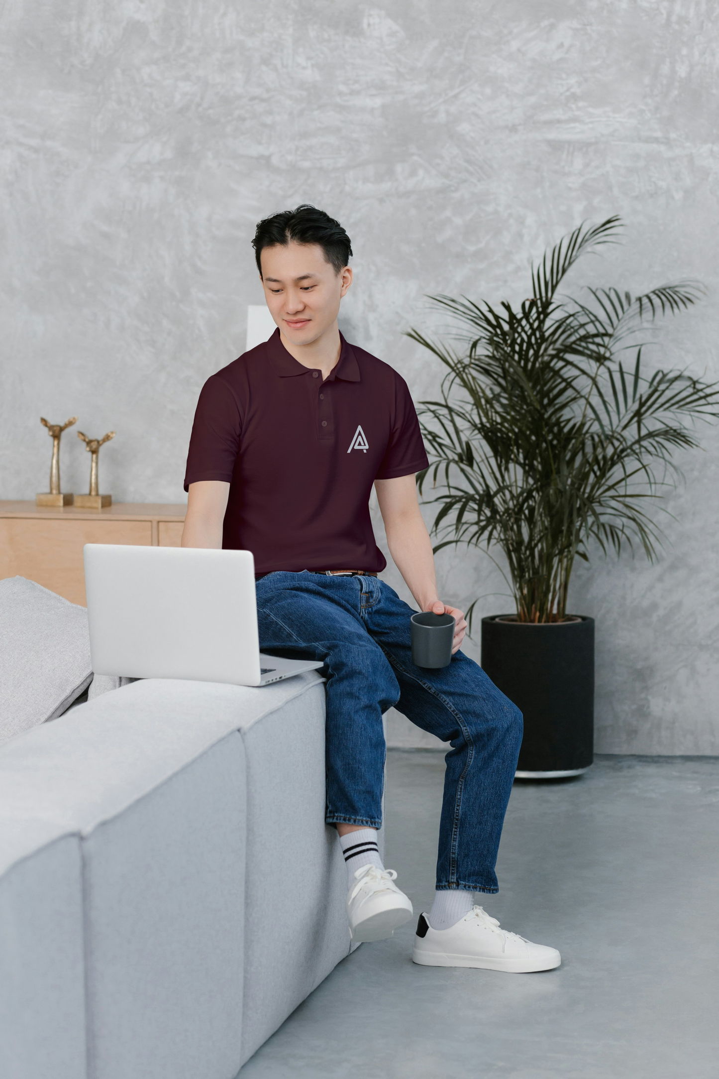 Asqr Lifestyle Polo – Deep Tones & Signature Embroidery