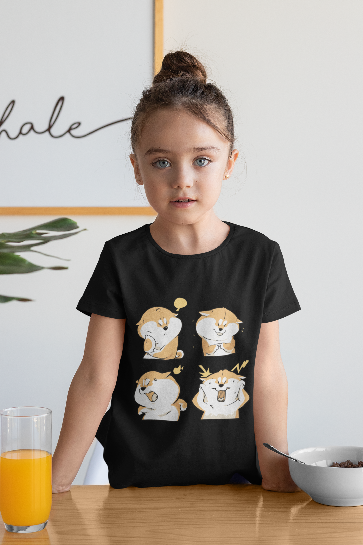 Playful Shiba Inu T-Shirt - Girls' Apparel