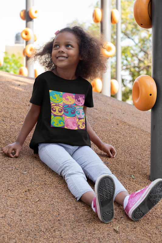 The Powerpuff Girls Pop Art T-Shirt | Retro Cartoon Graphic Tee for Girls