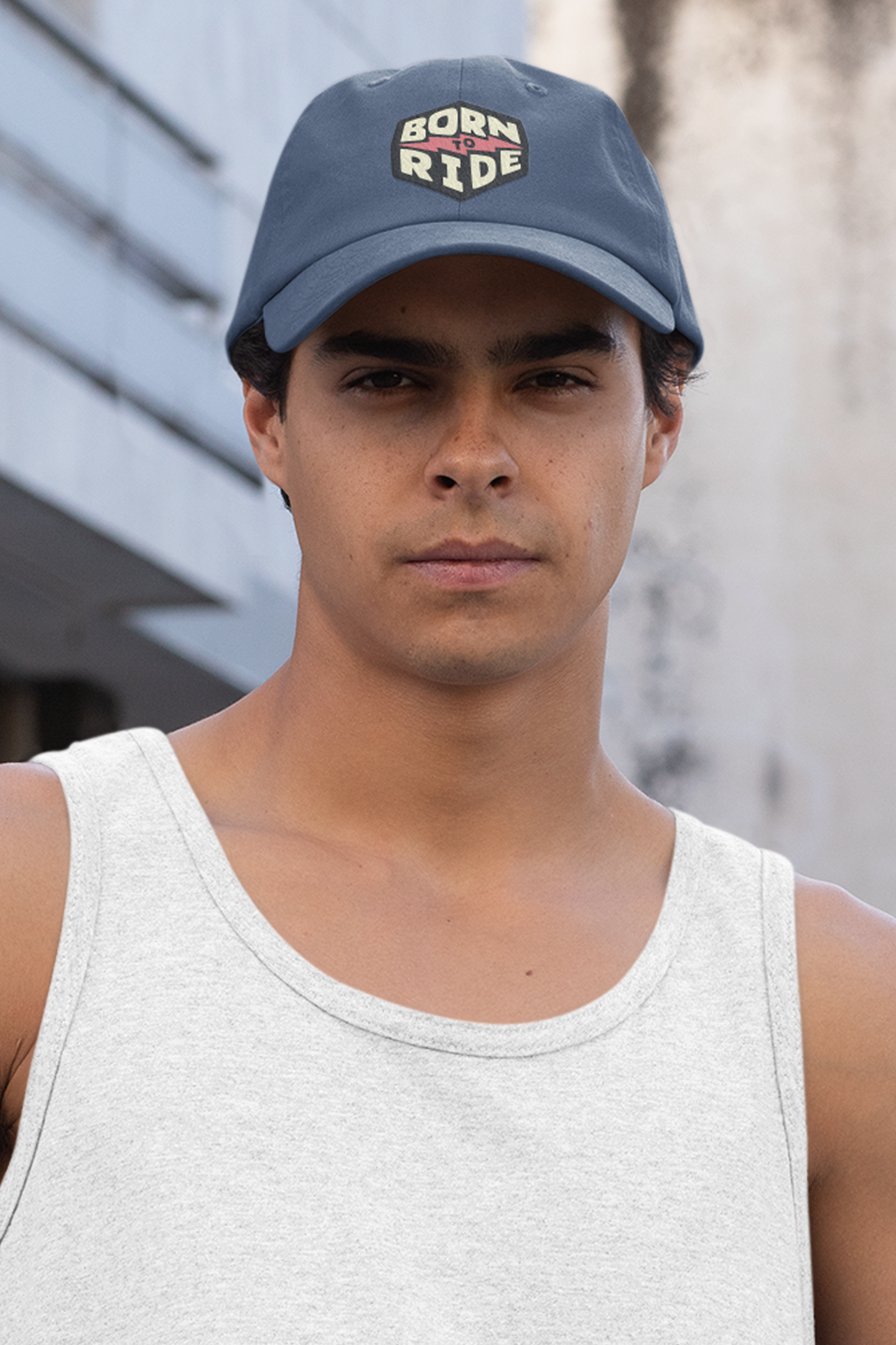 Born to Ride Cap - Stylish Navy Baseball Hat