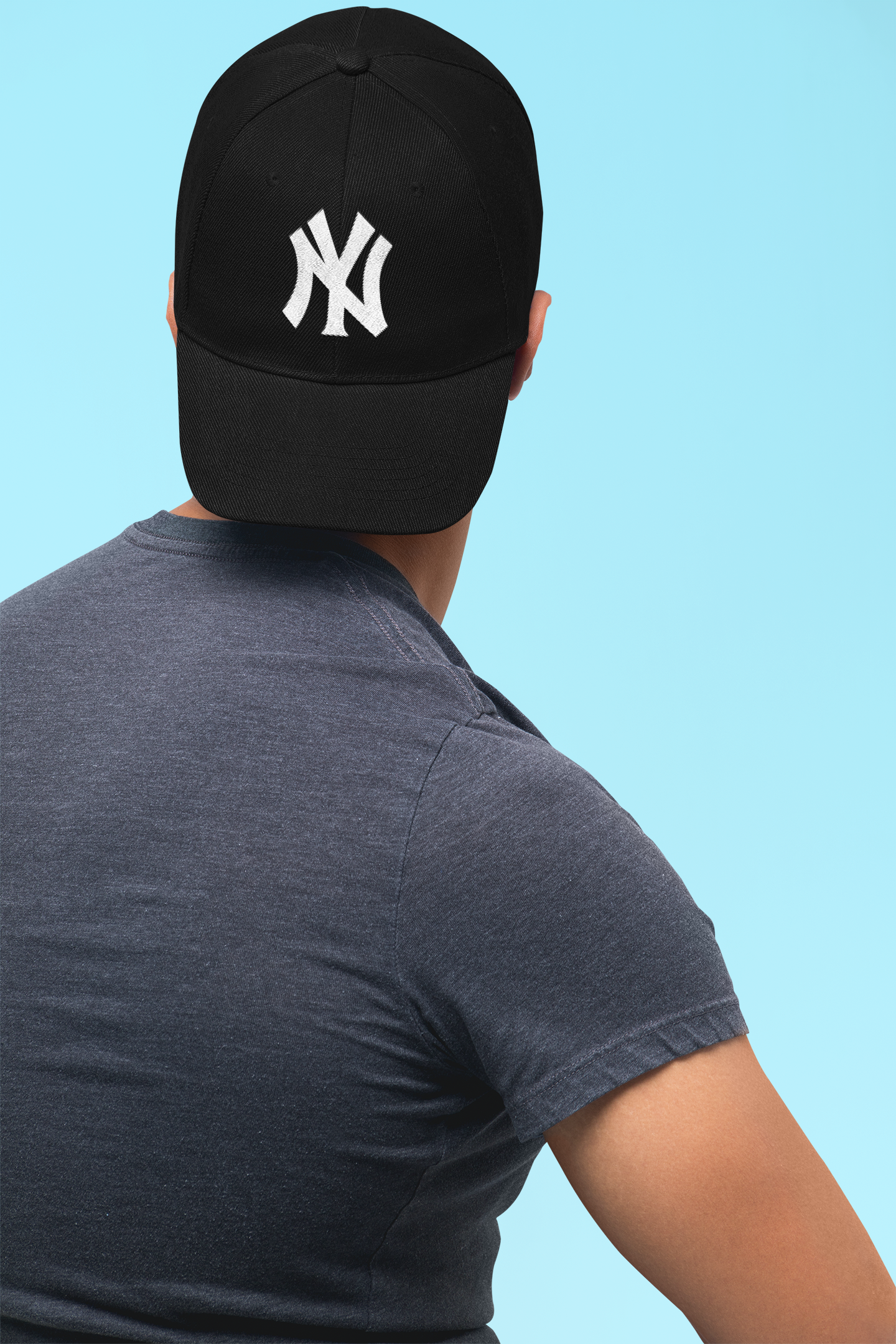 Black NY Yankees Ottoman Baseball Cap - Classic Embroidery Design