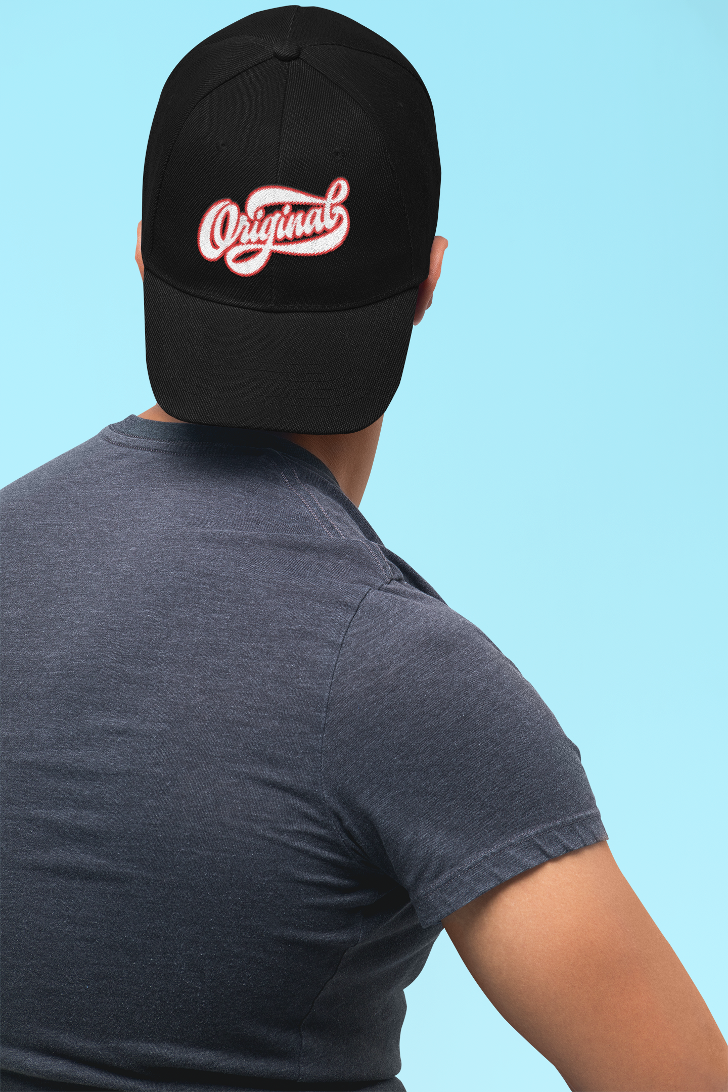 Black "Original" Ottoman Baseball Cap - Retro Style Embroidery