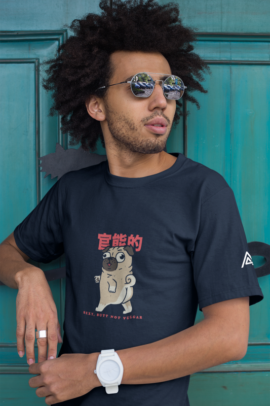 The Sensual Pug: Men's Graphic Cotton Tee