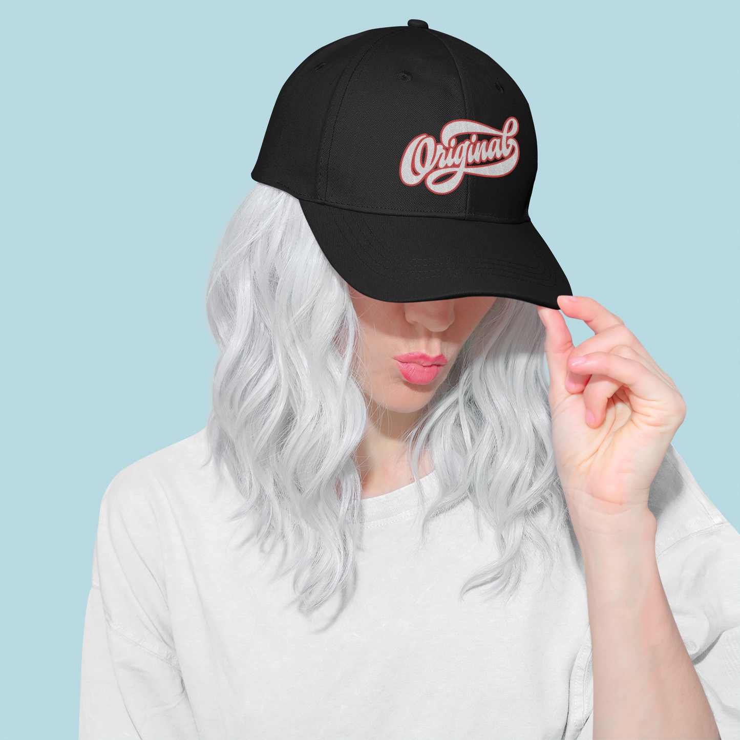 Black "Original" Ottoman Baseball Cap - Retro Style Embroidery