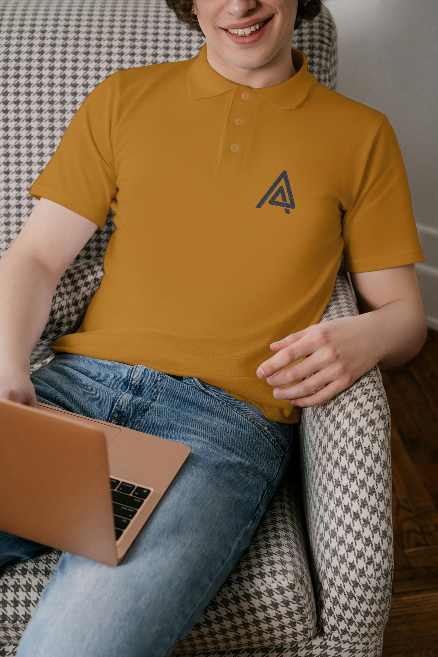 ASQR Signature Polo – Premium Embroidered Light Color Tees