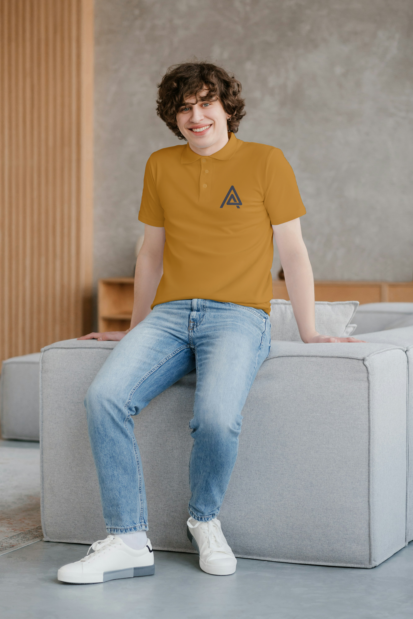 ASQR Signature Polo – Premium Embroidered Light Color Tees