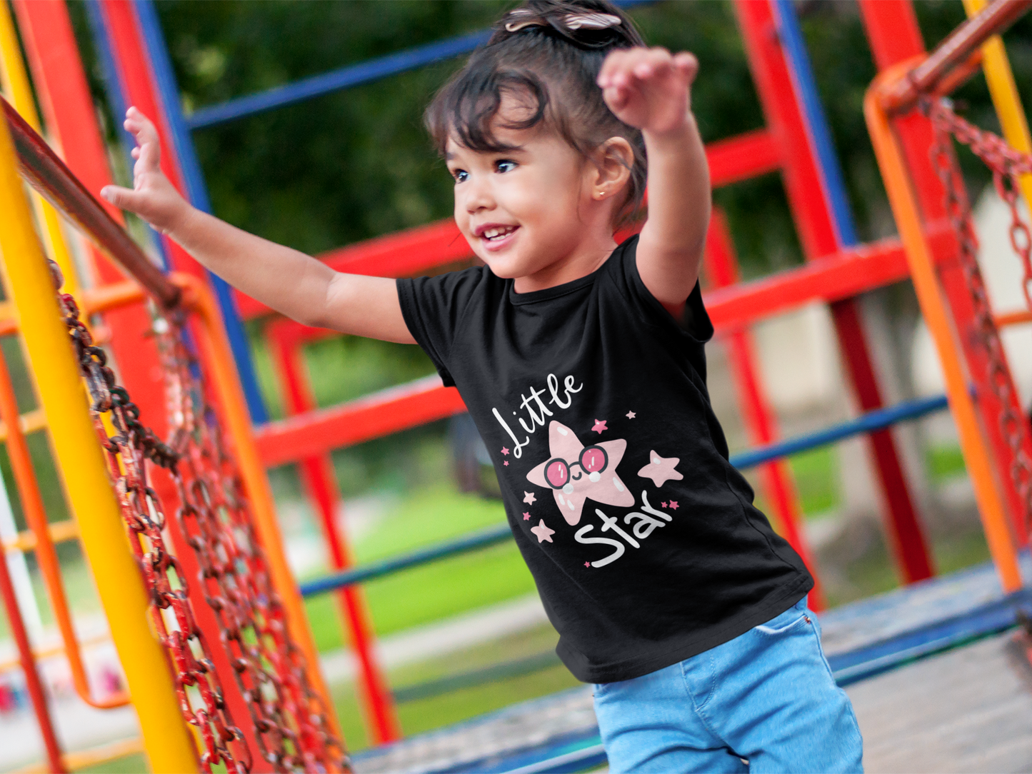Adorable "Little Star" T-Shirt for Girls - Pure Cotton Comfort