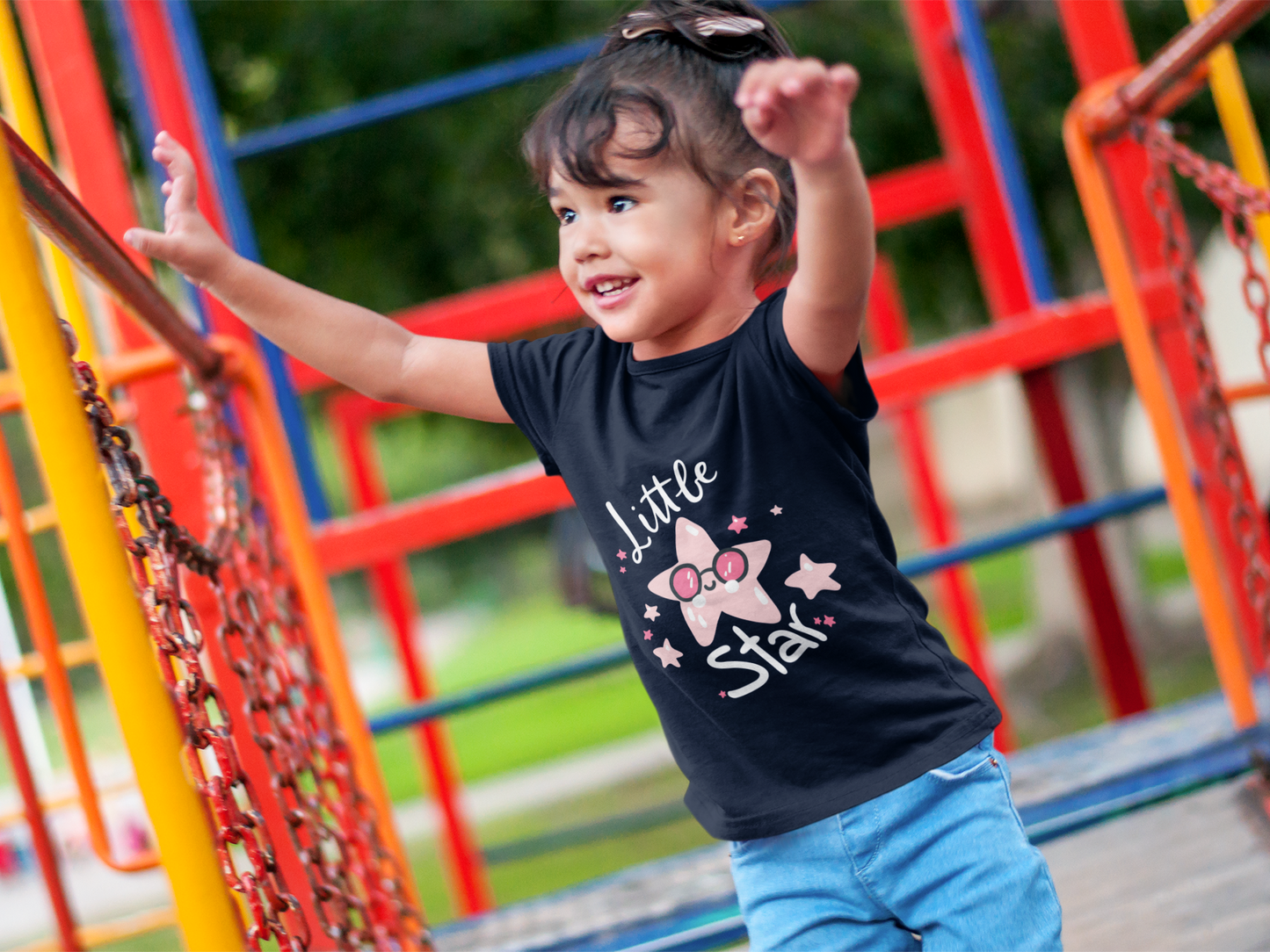 Adorable "Little Star" T-Shirt for Girls - Pure Cotton Comfort