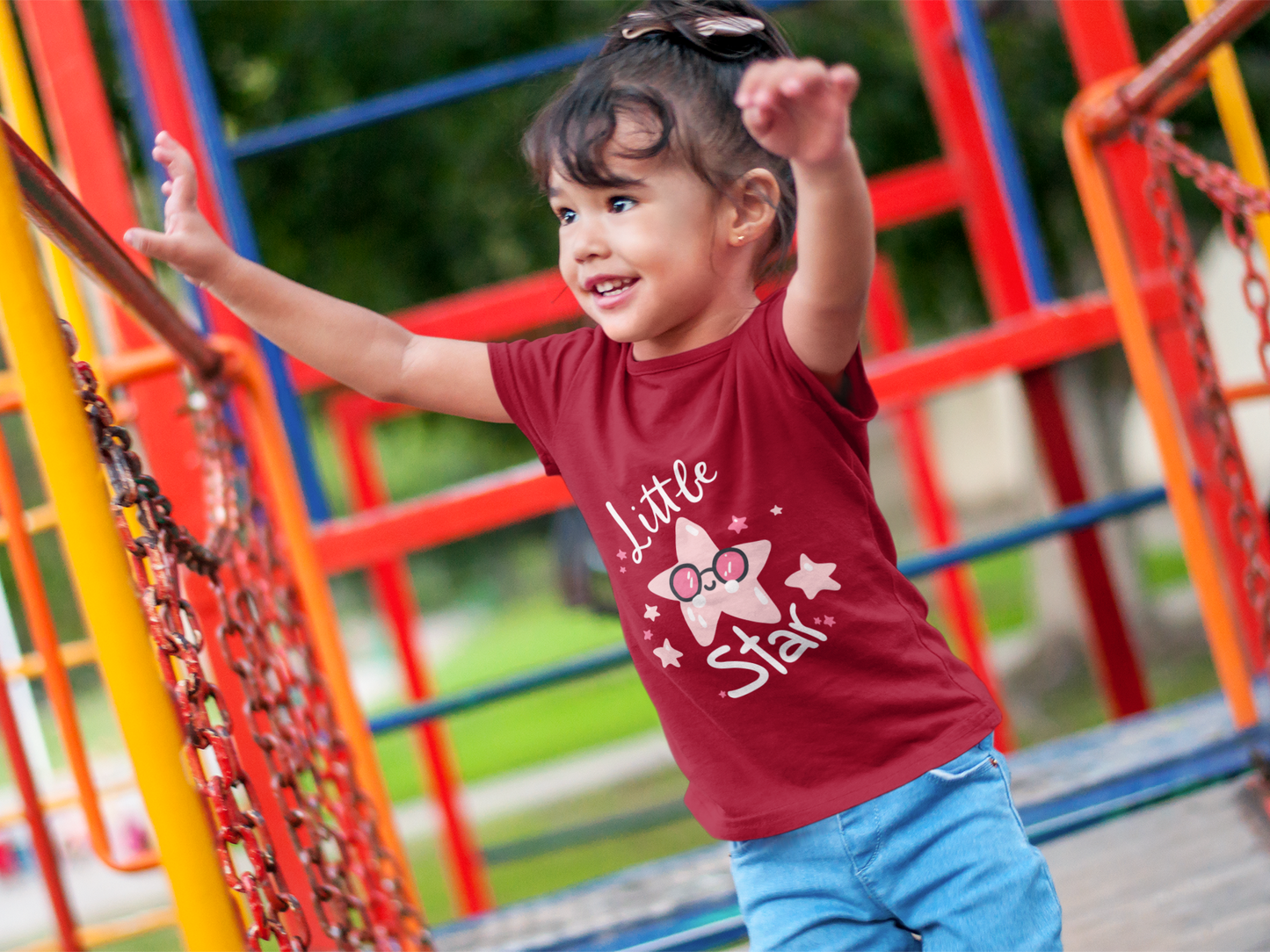 Adorable "Little Star" T-Shirt for Girls - Pure Cotton Comfort