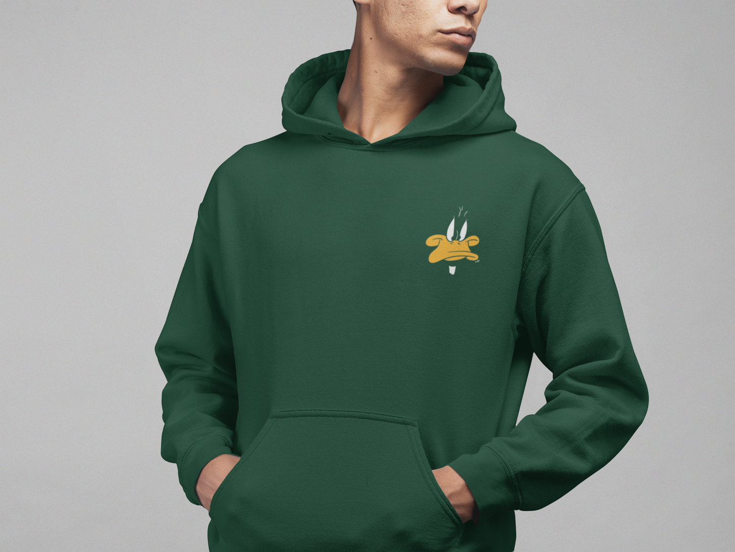 Who Cares? Daffy Duck Green Hoodie