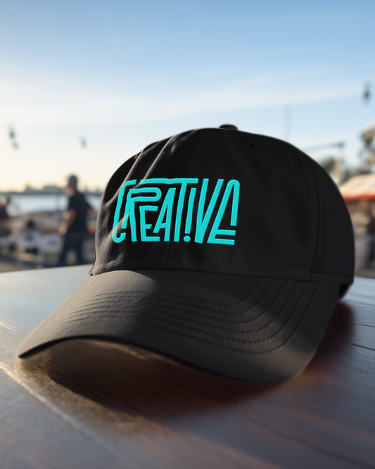 Black "Creative" Baseball Cap - Artistic & Stylish Hat