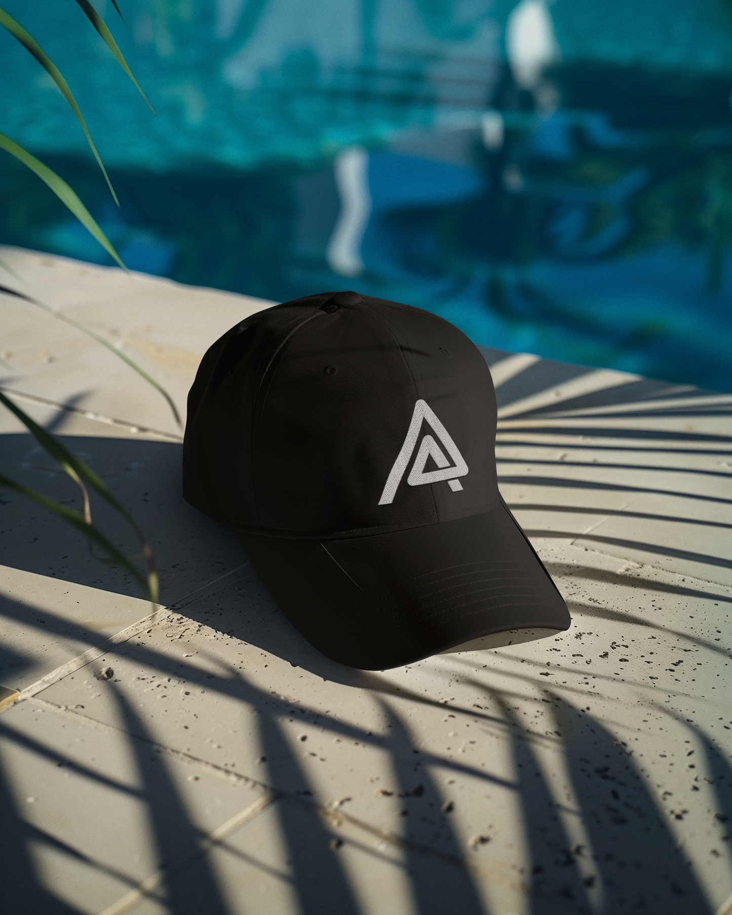 Black ASQR Lifestyle Ottoman Baseball Cap - Minimalist Design