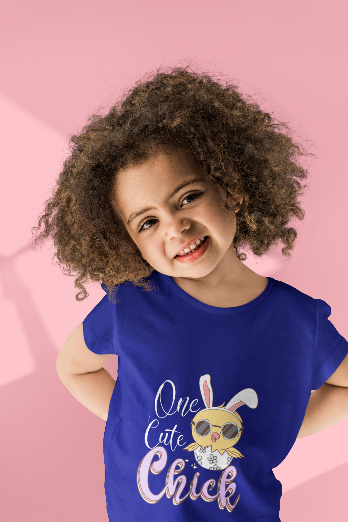 "One Cute Chick" Girls' Easter T-Shirt - 100% Cotton