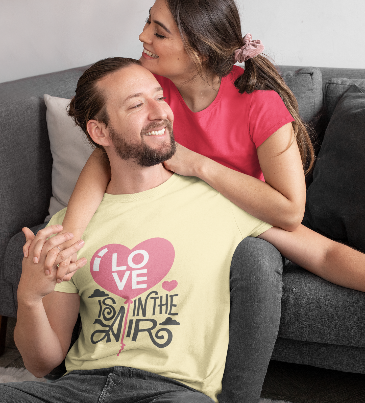 Love is in the Air: Classic Beige Tee for Your Special Someone