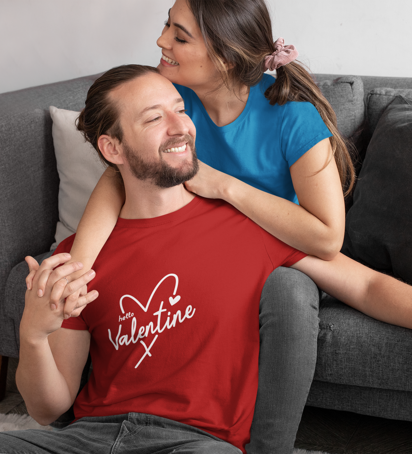 Hello Valentine: Romantic Red T-Shirt for Your Loved One