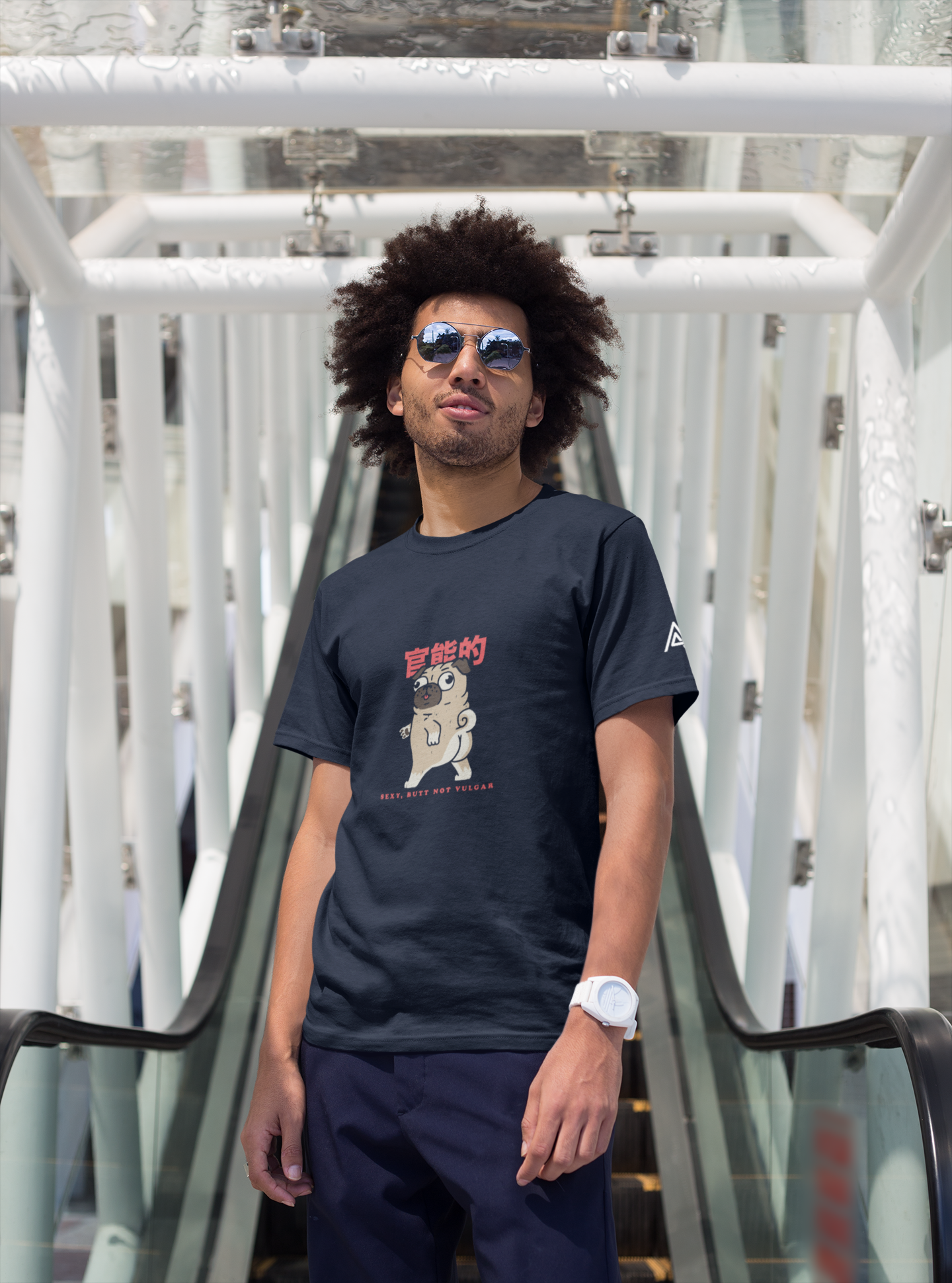 The Sensual Pug: Men's Graphic Cotton Tee