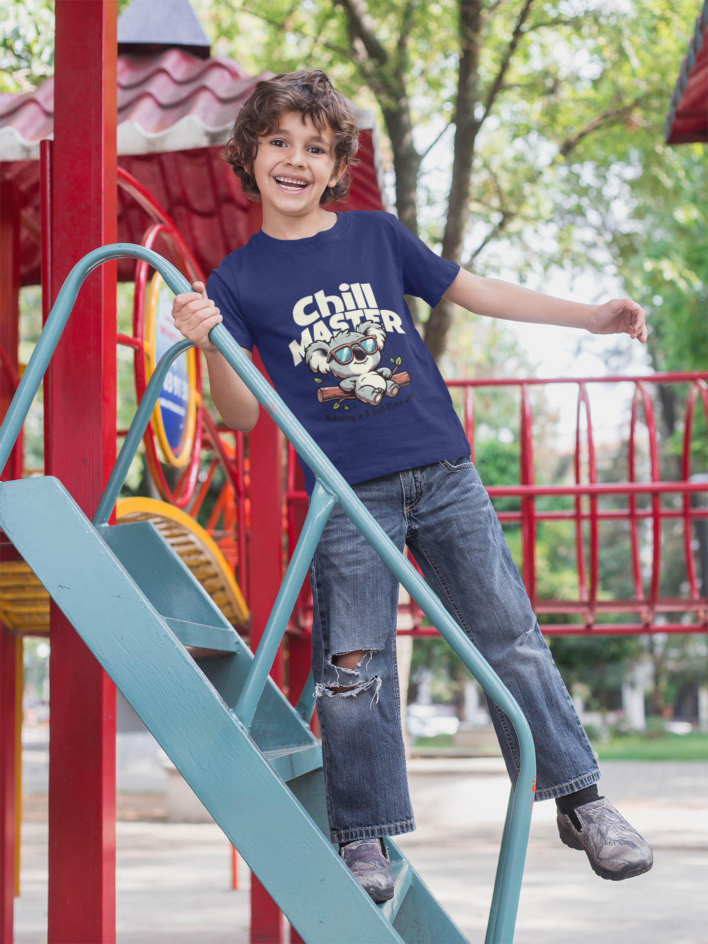 Chill Master Koala Kids Dark Green T-Shirt