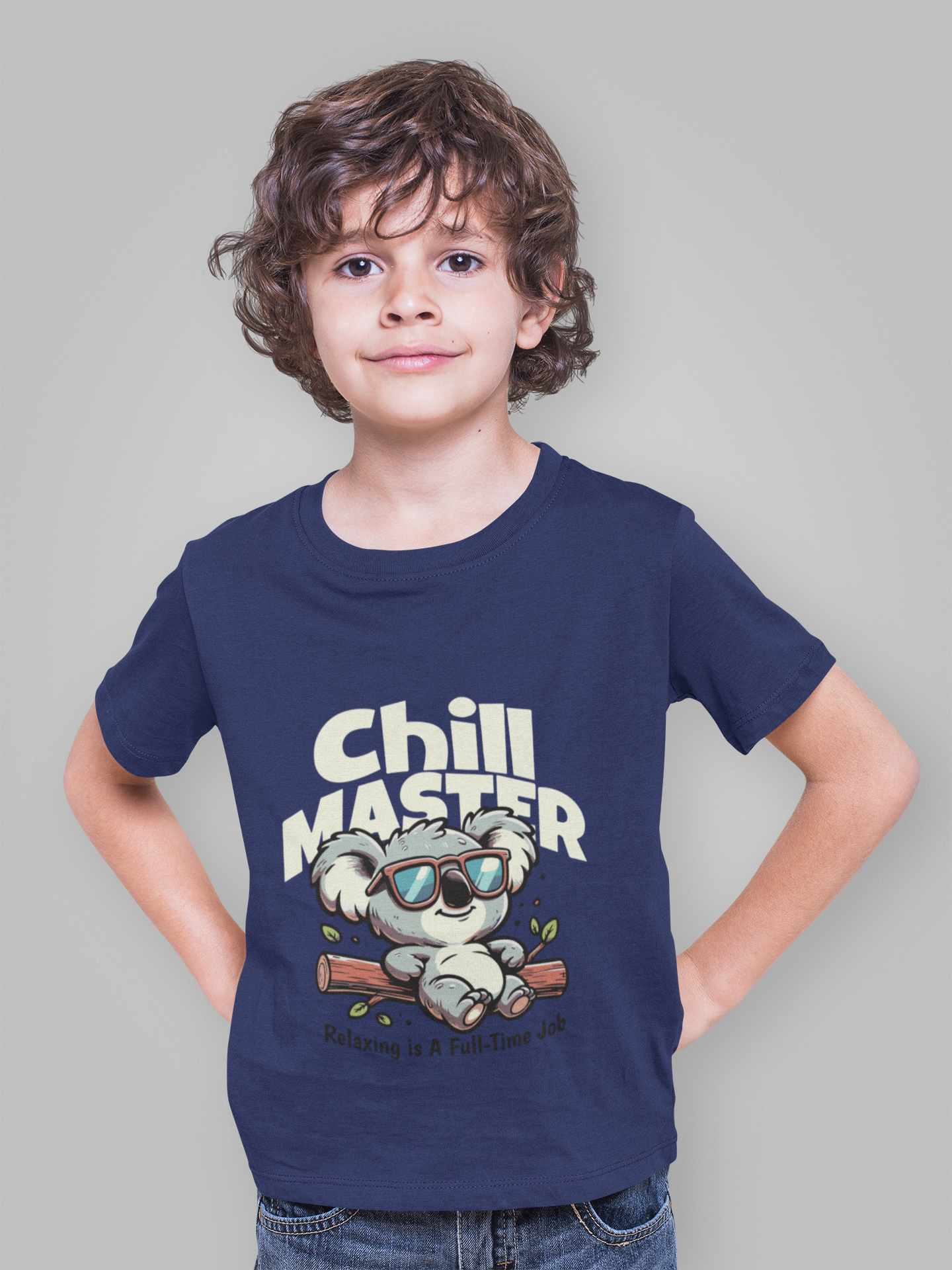 Chill Master Koala Kids Dark Green T-Shirt