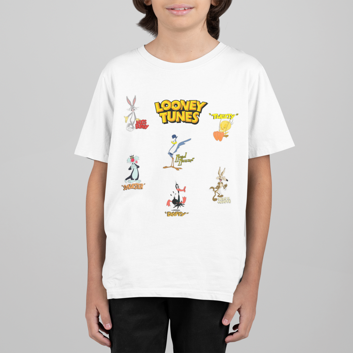 Looney Tunes Boys' Character T-Shirt | Front & Back Graphic