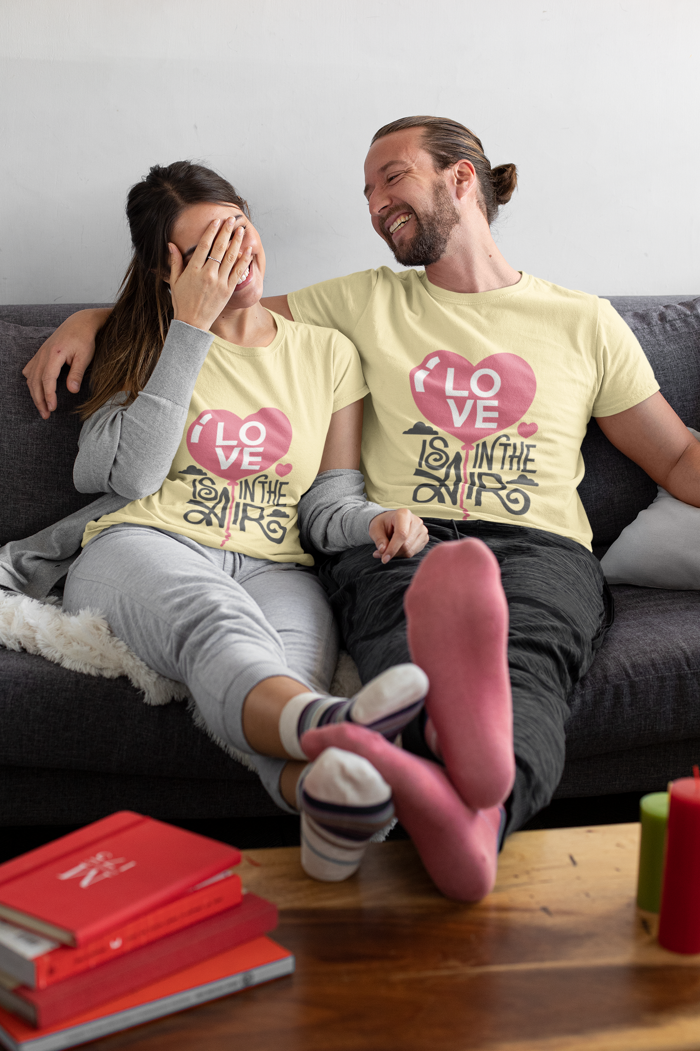 Love is in the Air: Classic Beige Tee for Your Special Someone