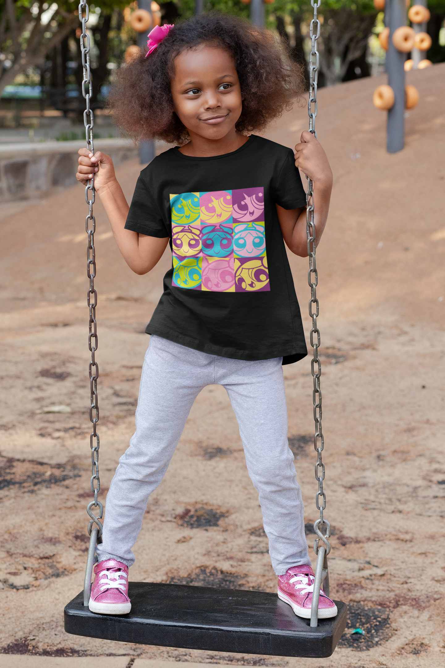 The Powerpuff Girls Pop Art T-Shirt | Retro Cartoon Graphic Tee for Girls