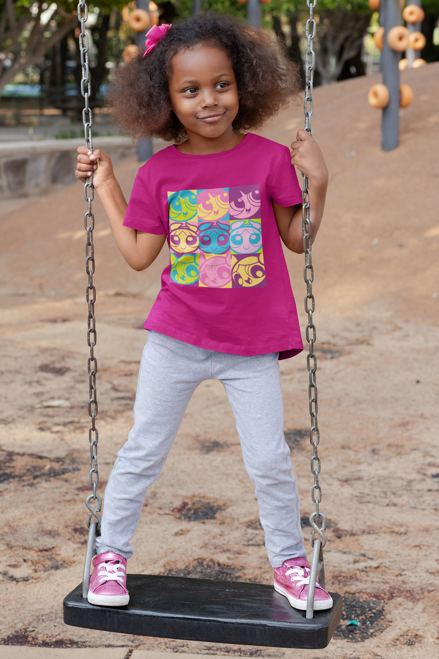The Powerpuff Girls Pop Art T-Shirt | Retro Cartoon Graphic Tee for Girls