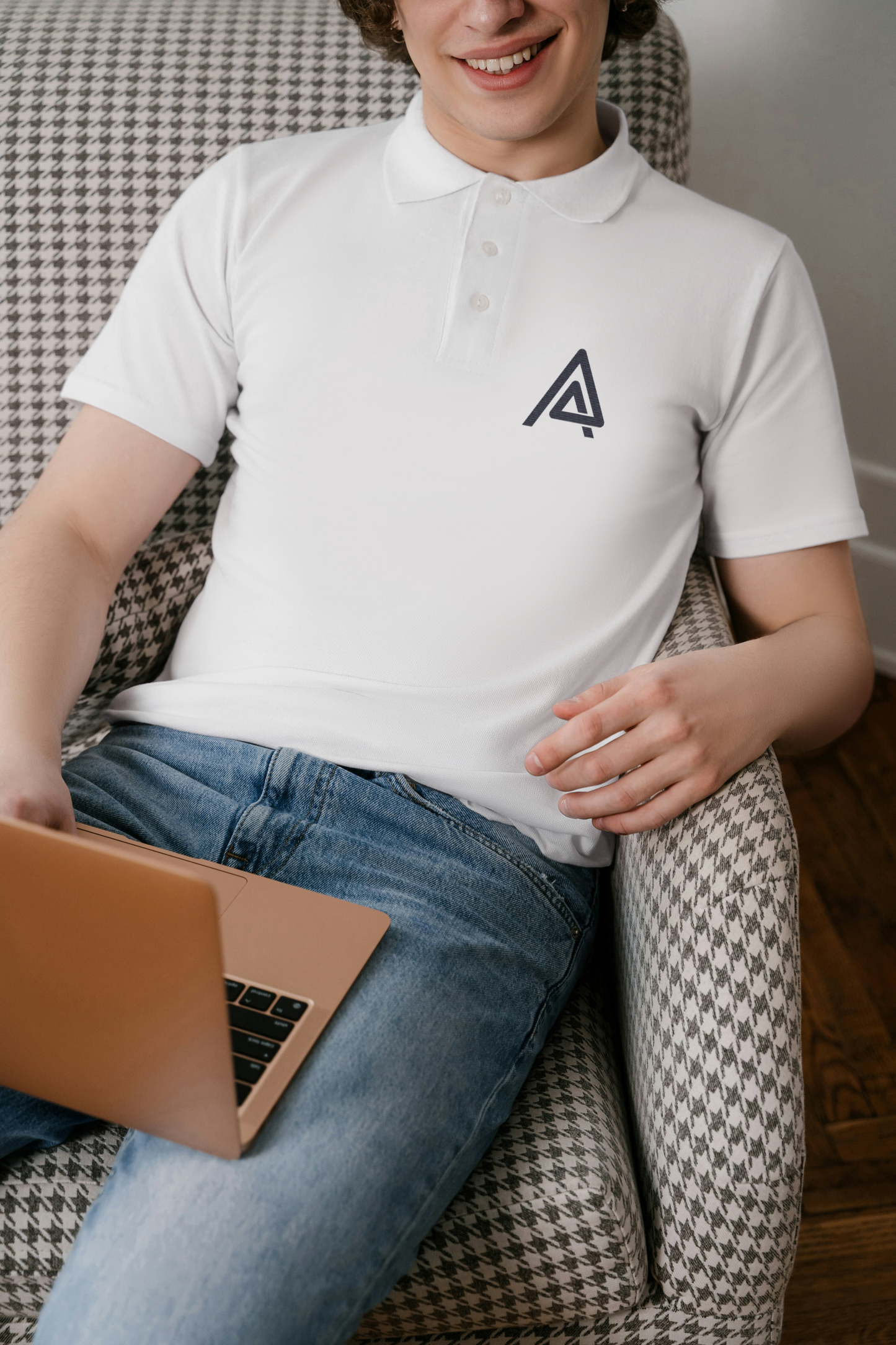 ASQR Signature Polo – Premium Embroidered Light Color Tees